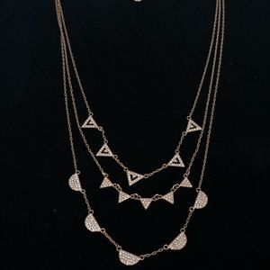 Stella Dot Pave Chevron necklace